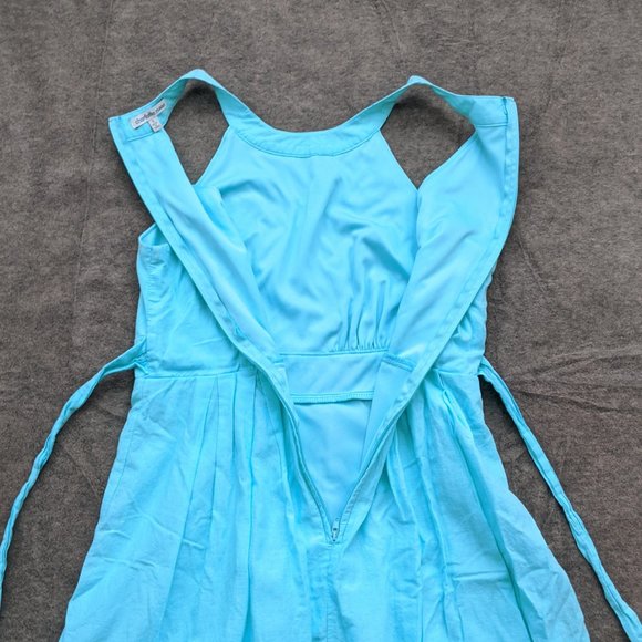 Charlotte Russe Embroidered Blue Racerback Dress - Picture 6 of 10